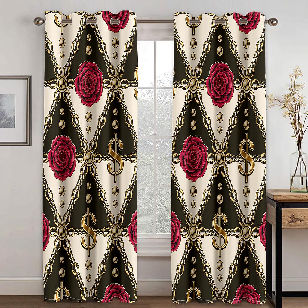 Beautiful Peacock With Flowers Butterfly 3D Digital Printing Bedroom Living Room Window Curtains 2 Panels Bedroom Decor Hooks