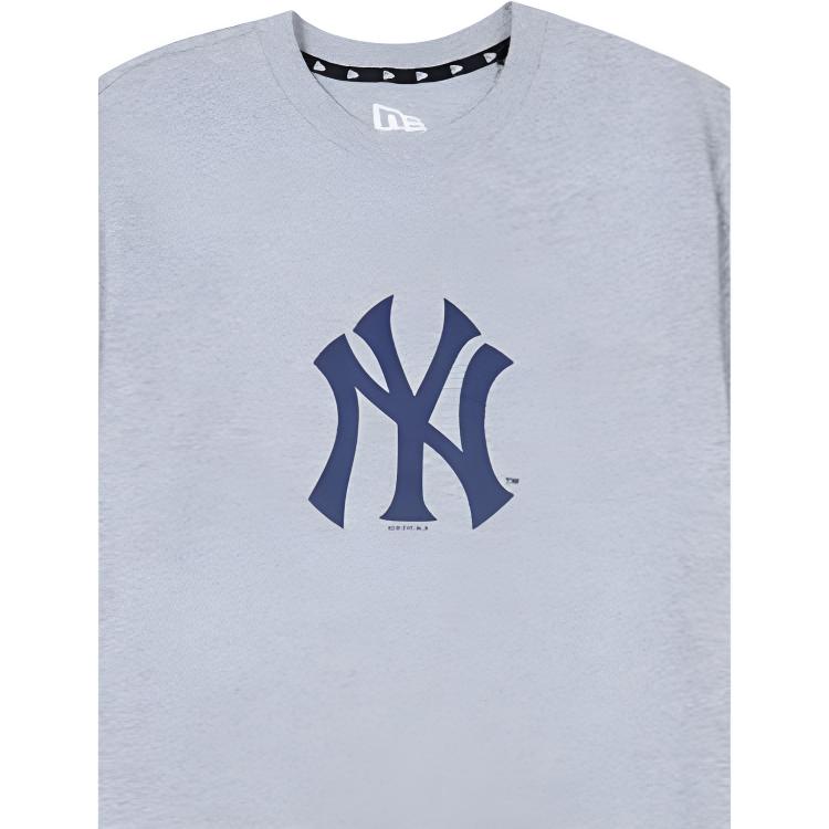 New Era SS22 Einfarbige T-Shirts mit Buchstabendruck Unisex Oberteile Grau 12588138