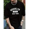 European Sizes Men's Summer Casual Pattern T-Shirt, Comfortable Short Sleeve for Daily Wear