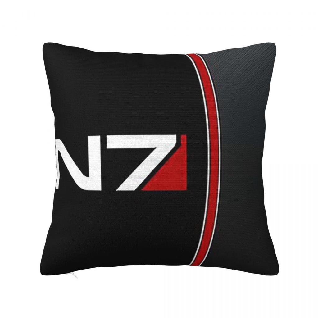 N7 Mass Effect Emblem Square Pillowcase Cushion Cover Pillow Case Throw Pillow Cover for Home Bedroom Car