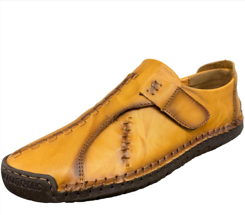 Foreign Trade New Autumn Doudou Shoes Men's Casual Shoes Lazy Leather Shoes Trendy Shoes Fashionable Korean Version Men's Shoes Large Size