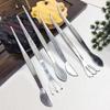 2-in-1 Bonsai Tweezers Mini Gardening Rake Soil Farming Tool Stainless Steel Root Rake  Loosen Soil