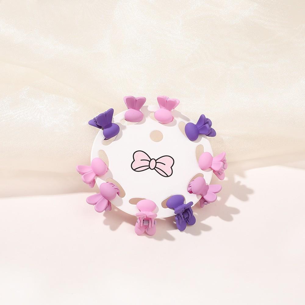 10 Pcs/set Cute Flower Stars Small Hair Claws for Girls Kids Hair Pins Colorful Hair Clips Crabs Fashion Hair Accessories