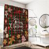 1pc Christmas Gingerbread Print Waterproof Holiday Shower Curtain Bathe Partition Privacy Multi Size 12 Hooks Easy Installation