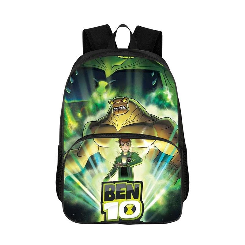 Water Resistant Ben 10 Graphic Backpack Boys Girls Back To School Book Bag,Kids Casual Daypack
