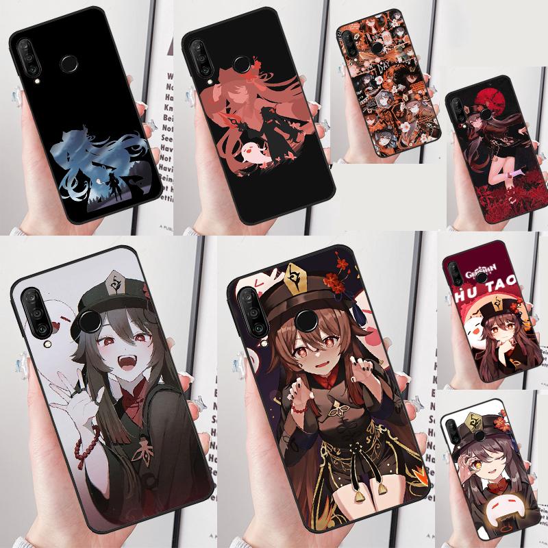 Hu Tao Genshin Impact Cartoon For Huawei Nova Y70 Y91 Y90 Y60 Y72 Y61 9 10 SE 12i 12s 11i 5T P60 Pro P20 P30 P40 Lite Case