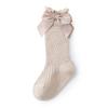 Newborn Baby Girl Socks New Kids Bow Knee High Socks Toddler Soft Cotton Summer Bowknot Hollow Out Children Royal Princess Socks