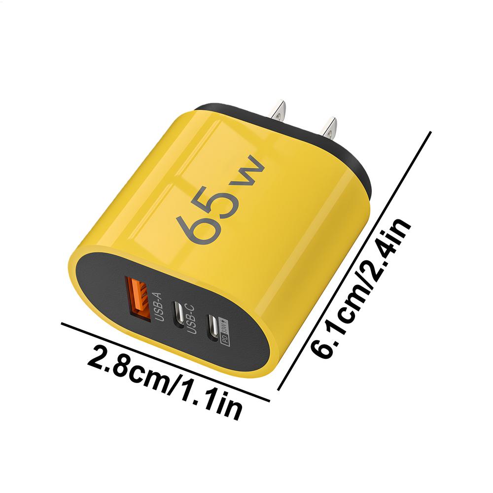 3-Port QC3.0 Fast Wall Charger Safe USB A Adapter Plug with SmartIC for Home Office Travel, Hotel Dorm Bedroom Apartment Use