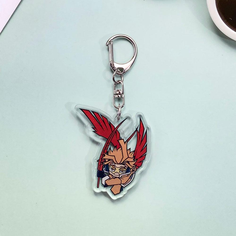 Anime Characters My Hero Academia Acrylic Kawaii Keychain Accessories Trendy Bag Charms Pendant Key Ring Gifts For Friends