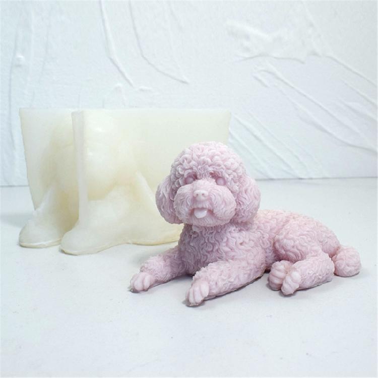 Animal Silicone Mould 3D Dog Candle Mold DIY Aromatherapy Candle Making Tool
