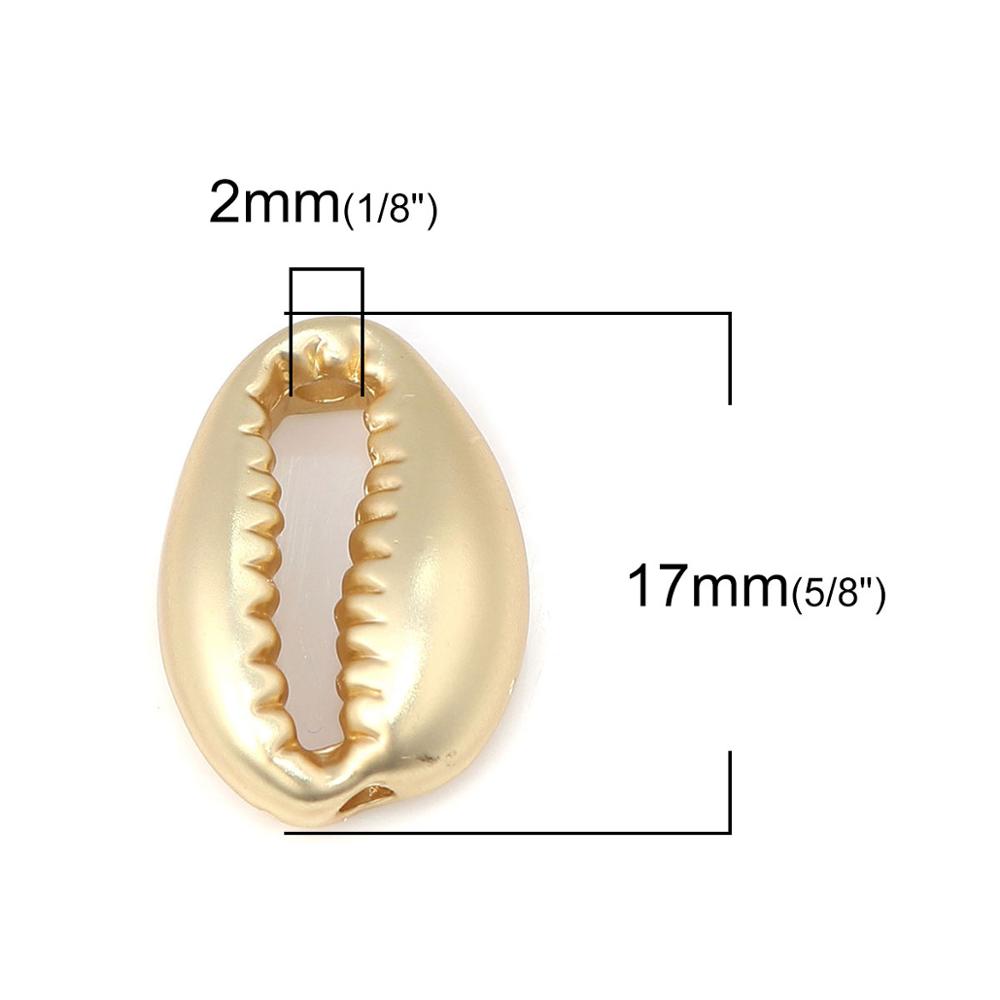 Doreen Box Ocean Jewelry Beads Zinc Alloy Sea Turtle Conch Star Fish Animal Matt Gold Color Accessories for DIY Jewelry, 10 PCs