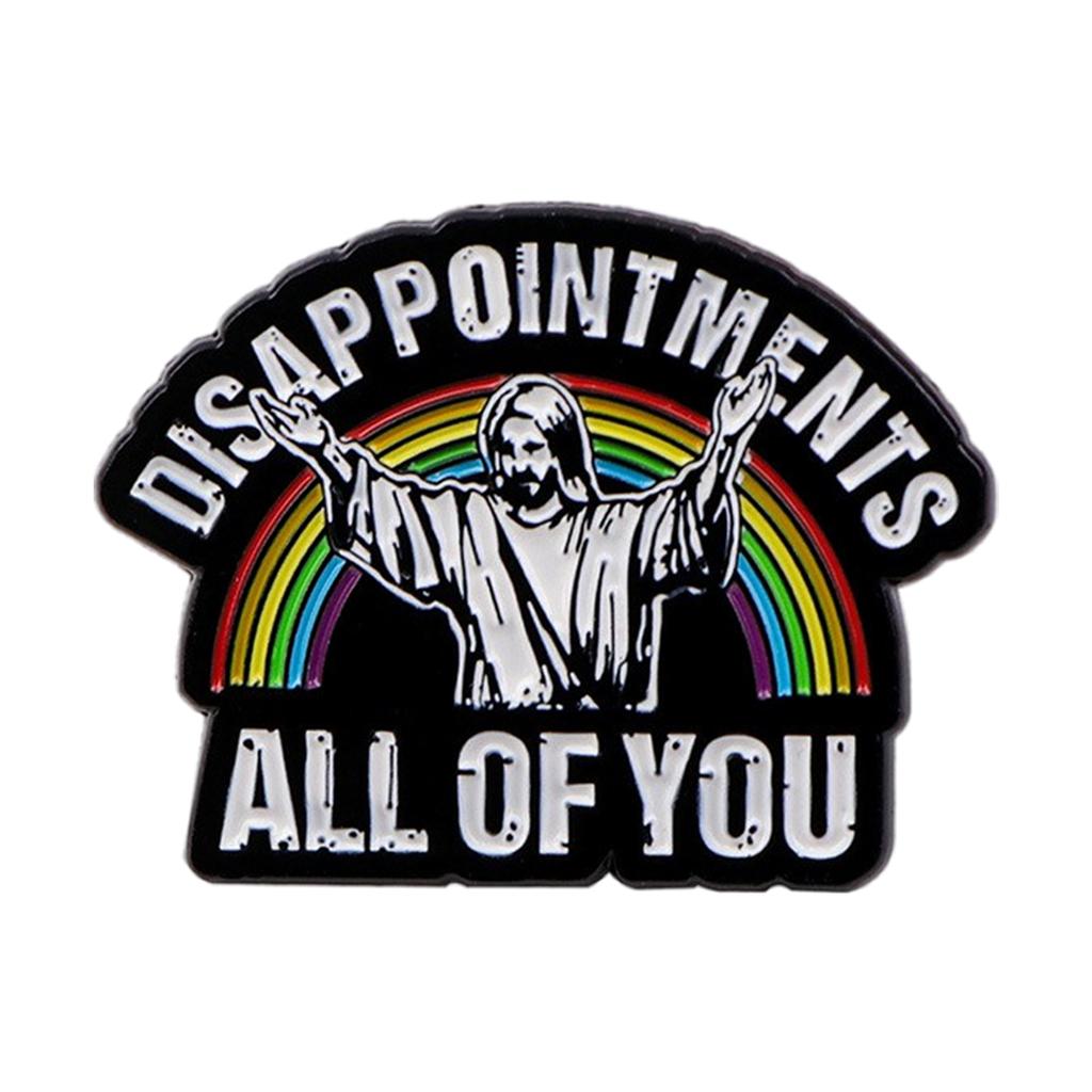 Detailed Alloy Brooch Lapel Pin Fashionable Religious Backpack Badge Handmade Jewelry Gift for Church Activities