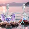 Copper Colorful Crystal Dragon Pendant Charm Fit Bracelet Diy Bead Ms Premium Jewelry Valentine'S Birthday Gift