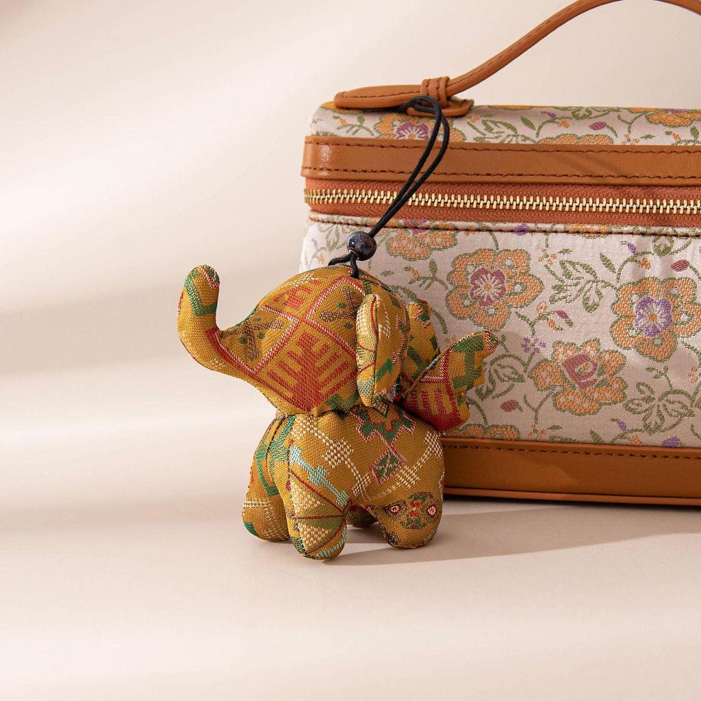 Silk Handmade Little Elephant Charm Pendant - Cute Gift for Friends