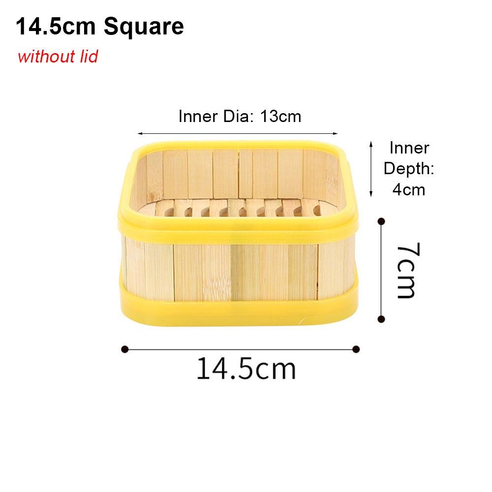 1Pcs With Lid Steamer Basket Handmade Kitchen Cookware Durable Bamboo Steamer  Chinese Food Making