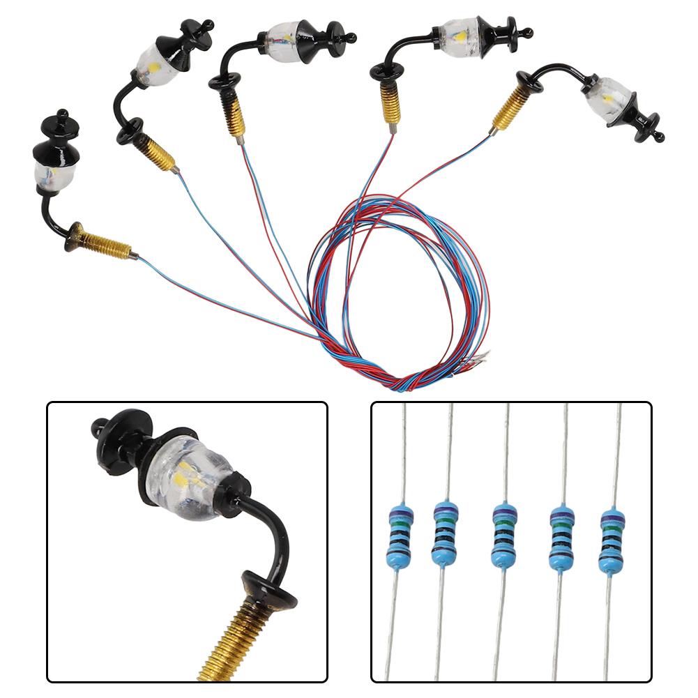 Complete Painted Lights Decoration Lighting Lamp Model Wall Lamp Posts LED Building O Scale Light Wall Lamp Outdoor