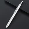 4-in-1 Multifunction Pen Metal Writing Pen Refillable 3 Color Ballpoint Pen  Student
