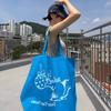 Holiday Cat Big Tote_turquoise