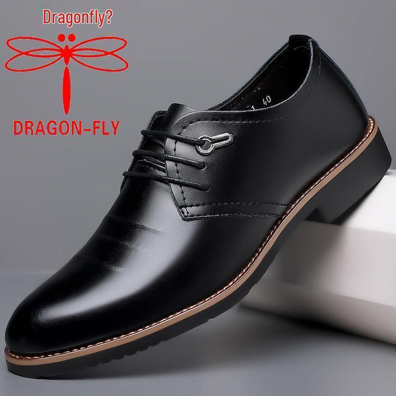 

Dragonfly Men s Korean Style Genuine Leather Breathable Business Casual Shoes 2026 Size 41