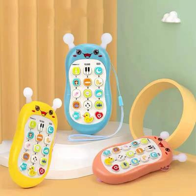 Baby Phone with Teether Music Sound Telephone Kids Educational Toys Infant Simulated Mobile Phone Sleeping Toy Toddler Gifts