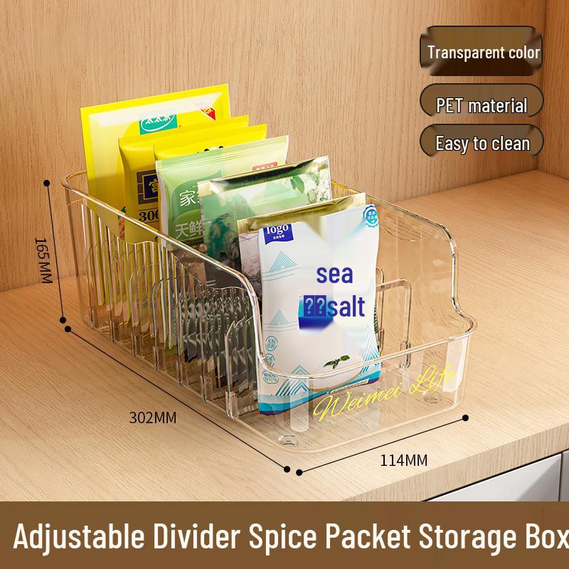Kitchen Spice Storage Box with Dispensing Jars
