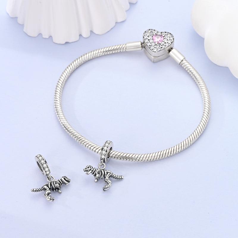 Charms Platatyrannosaurus Rex Skeleton Animal Pendants Fit Originalbracelets Charms For Women Jewelry Diy Making Gifts