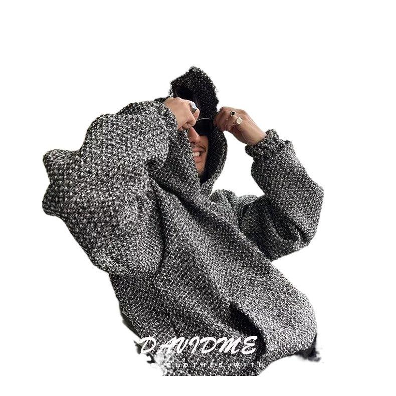 Men's Cross-Border Hooded Sweatshirt - Casual American Style, Loose Fit, Trendy Brand for Autumn & Winter
