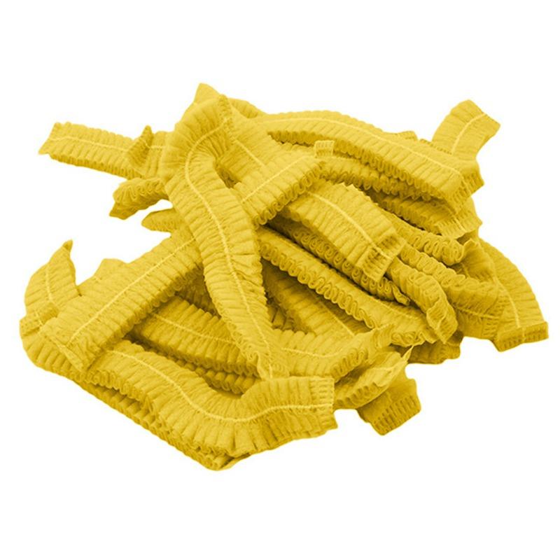 100 pezzi/Confezione Copricapo Monouso a Rete Bouffant Antipolvere Cappellini Antipolvere Traspiranti Cappelli per Doccia Bagno Cucina