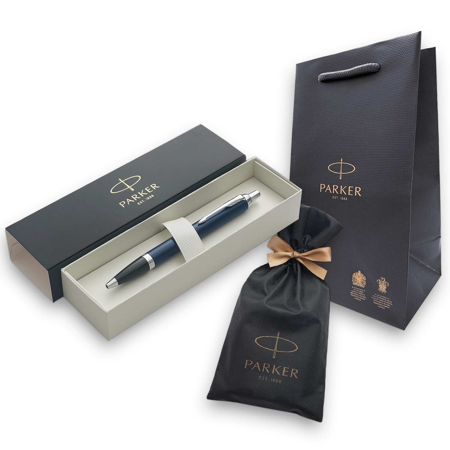 PARKER IM Royal Blue CT Ballpoint Medium Comes in a Gift Box with a Shopper Bag and Brand Perfect as a Premium Official Product Number 1975640 V4 Pen,