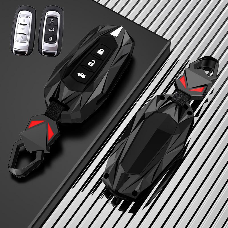 Zinc Alloy Car Flip Key Case Cover Shell For Geely Atlas Boyue Nl3 Ex7 Suv Gt Gc9 Emgrand X7 Borui Auto Holder Accessories