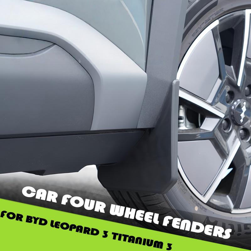 Car Four-wheel Fender Fit for BYD Leopard 3 Titanium 3 Auto ABS Door Front and Rear Four-wheel Fender Skin Car Upgrade Parts