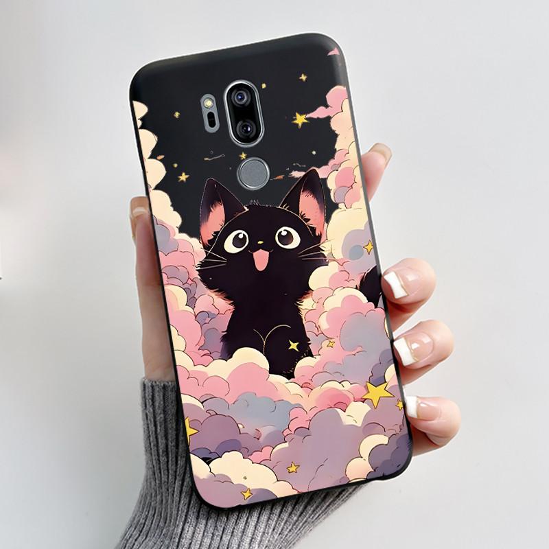 Casing For LG G7 ThinQ Case G710EM Luxury Dragon Cute Cool Boys Girls Soft TPU Black Silicone Matte Bumper LG G7ThinQ Back Cover