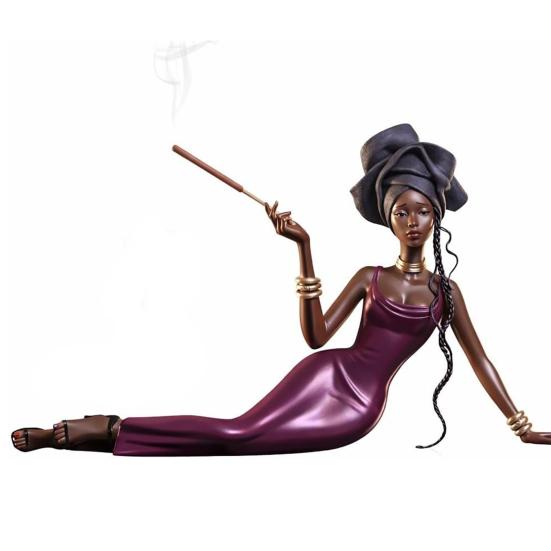 

Incense Stick Holder Women Figurine Incense Burner Vintage Lying Female Statue Home Office Bedroom Table Decoration Ornament