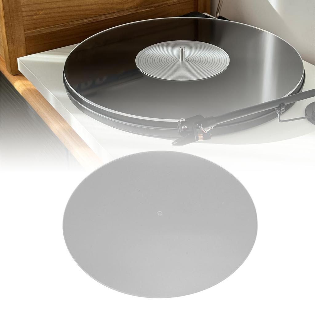 Turntable Mat Acrylic Anti Static Noise Reduction Turntable Slipmat for 12inch Record Player