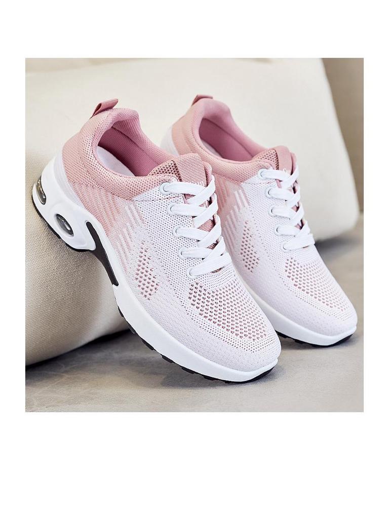 Plus Size Lightweight Women's Air Cushion Sneakers – Trendy, Breathable Casual Running Shoes