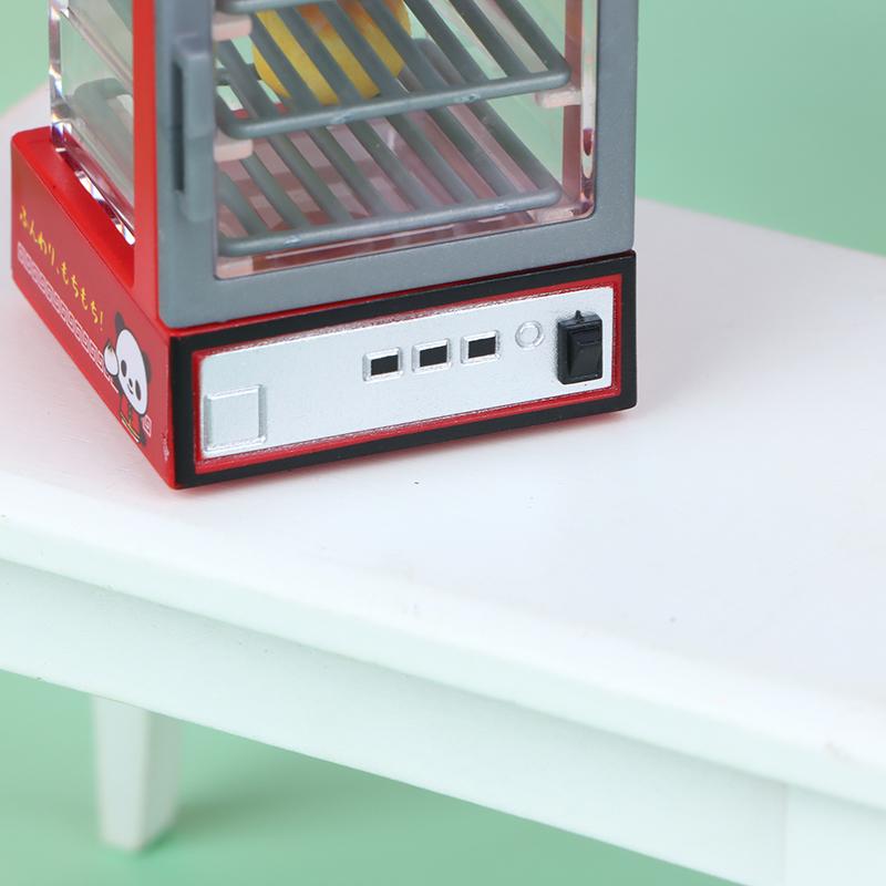 Doll House Mini Kitchen Appliances Microwave Oven Steaming Box Pantry Model