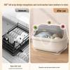 PINYU Drainable Tableware Storage Box with Lid