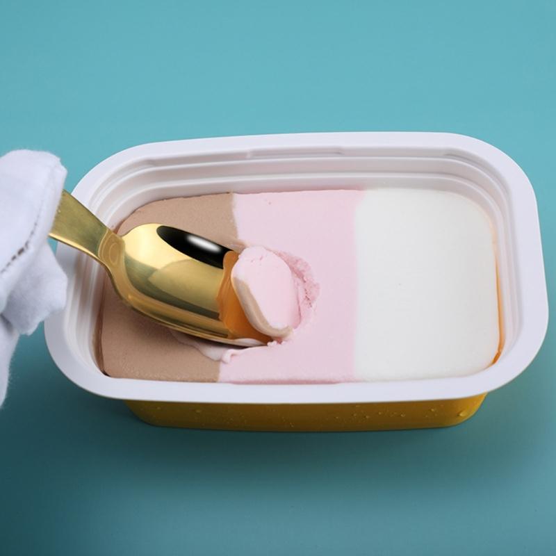 304 Stainless Steel Short Handle Teaspoon Teas Spoon Dessert Spoon Ice Cream Spoon Cute Novel Teas Spatula Spoon