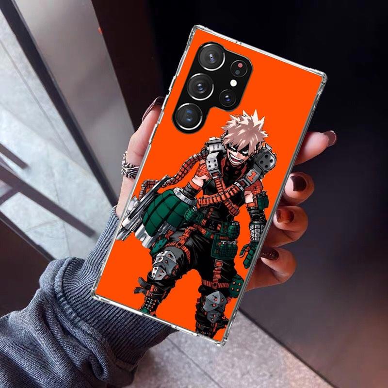Bakugou Katsuki MHA My Hero Phone Case For Samsung Galaxy S26 S25 Edge S24 S23 Ultra S22 Plus S21 S20 FE Soft TPU Back Cover Fun