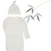 [Kickee Pants] Layette Knot Gown Set (Natural) Newborn Layette Knot Gown Set (Natural) Sleeper Baby Sleeper Summer Sleeper Baby Newborn Baby Shower