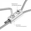 Adjustable Steel Wire Rope Safety Lanyard with Locking Snap Hook for Fall Protection and Sound System Suspension, 1.5-4mm.