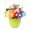 DIY Crafting Material Kit for Home Decor Flower Bouquet (1 Set) - Educational Hand Bouquet Toy with Pearl Flowers, Evening Primrose & Star Elements