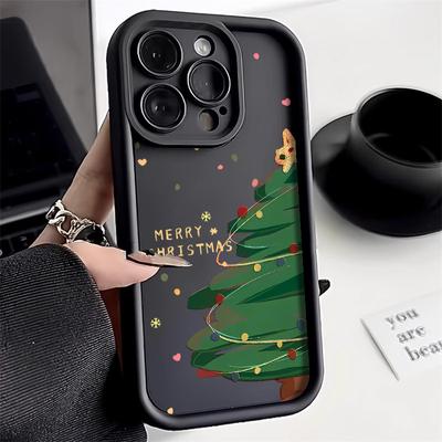 Christmas Phone Case for iPhone 11 13 12 14 15 16 Pro Max XR XS Samsung A15 A55 A05 Redmi 12 13C OPPO A16 A18 A60 Reno 11 Vivo Y17S Y12 Infinix Note