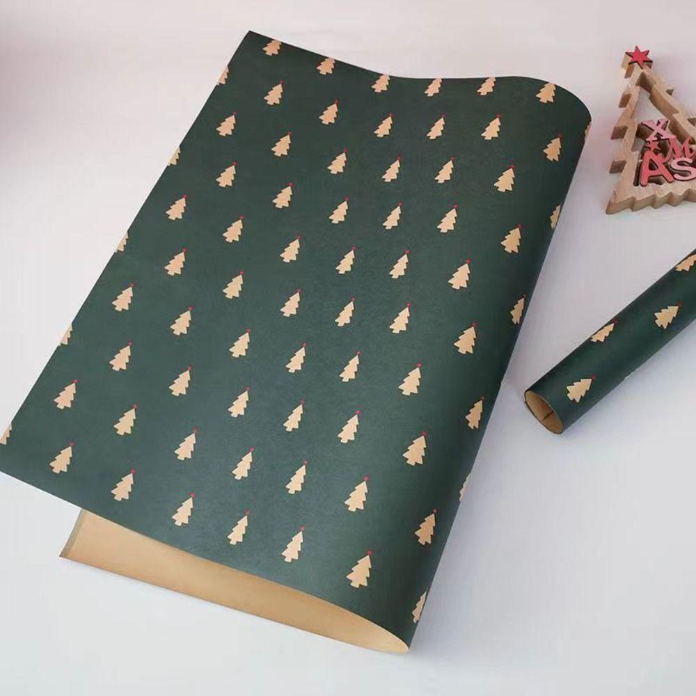 10 Pcs Multifunctional Christmas Gift Wrapping Paper Multi-purpose DIY Crafts Paper  New Year Party