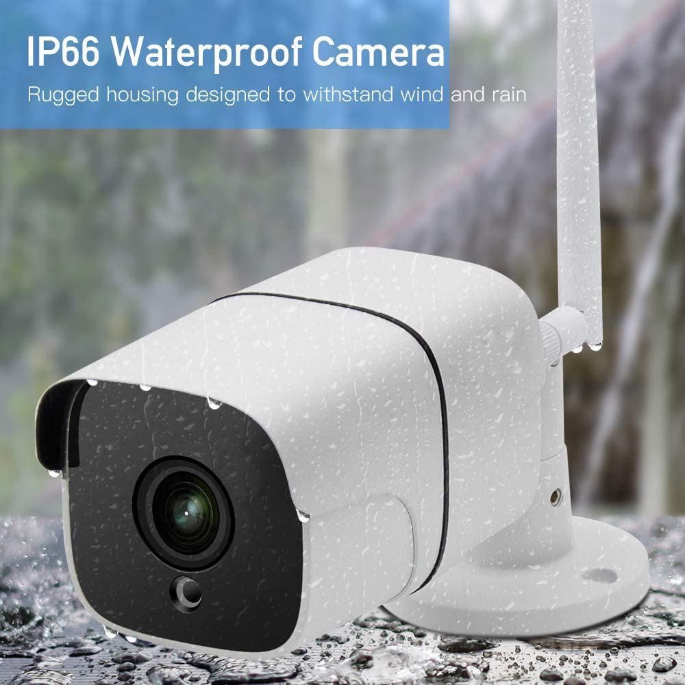 1080P HD 4MP/5MP Outdoor Waterproof WiFi Security Camera with Smart Wireless Connectivity and Card Slot