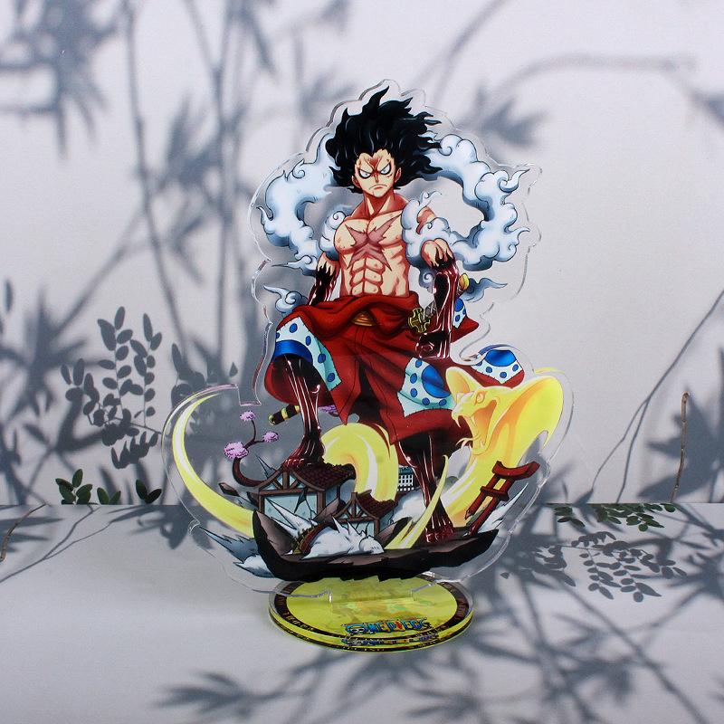 Anime One Piece Luffy Charlotte Linlin Edward Newgate Donquixote Doflamingo Kuzan Jinbe Acrylic Stand Figures Toys Decoration