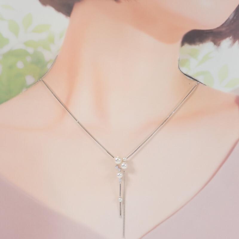 TASAKI P-13524-WGK18 Necklace white/Silver K18 White gold/Pearl Women