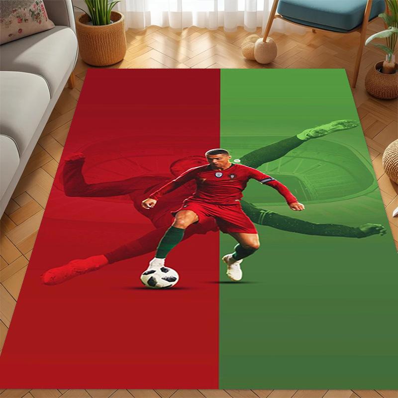Dynamic Soccer Action carpet printing Doormat Bathroom mat Office chair cushion Art
