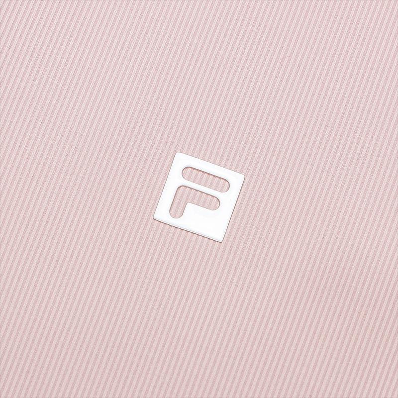 Fila Fitted Stand Collar Half Zip Knit Long Sleeve T-Shirt Women Tops Light-Bean-Paste A11W515202FPK