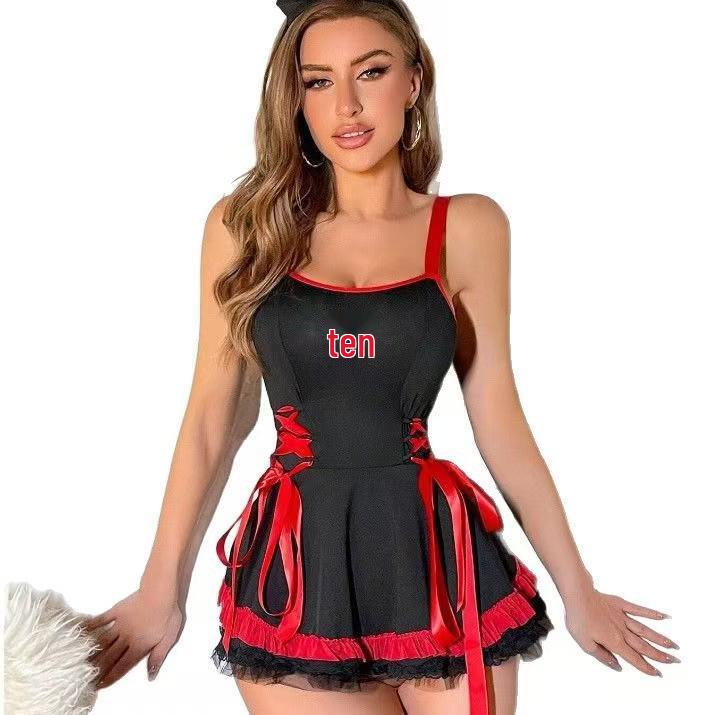 Chic European & American Erotic Lingerie: Sexy Role-Play Pajamas for Women, Flirtatious Nurse Uniform